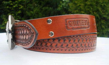 Opasek je 6x barvený a 2x lakovaný